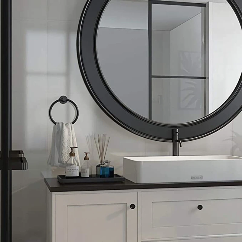 2 шт. Ванная комната оборудования черная Полотенца кольцо и туалет Бумага