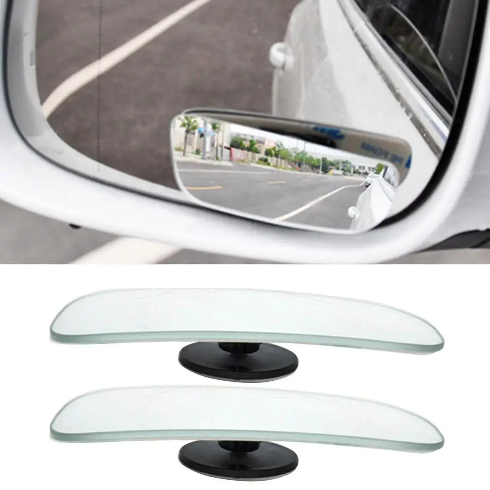 

New 1 Pair Car Blind Spot Mirror Rear View Mirror Safety Wide Angle Parking 360 Rotation Adjustable Wide Angle Convex Mirror