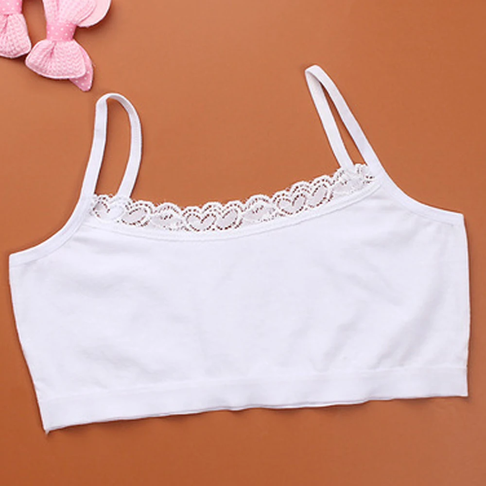 Нижнее белье для девочек подростков 1 шт. хлопковый кружевной тренировочный