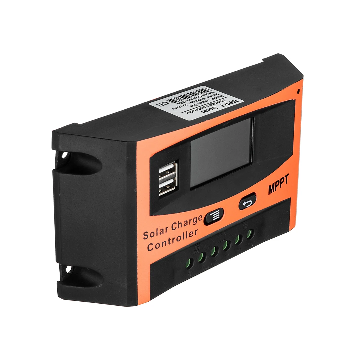 Эффективный MPPT 30A/40A/50A/60A 12V 24V автоматический контроллер заряда двойной USB ЖК-дисплей контроллеры солнечная батарея для телефона регулятор