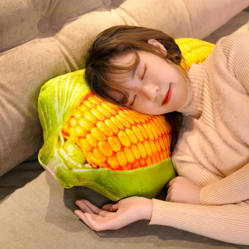 3D имитация кукурузной подушки мультяшный кукурузный диван мягкая подушка