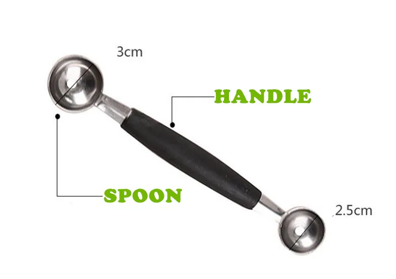 Нож для резки фруктов кухонный инструмент ложка-шарик металлическая дыня нож и