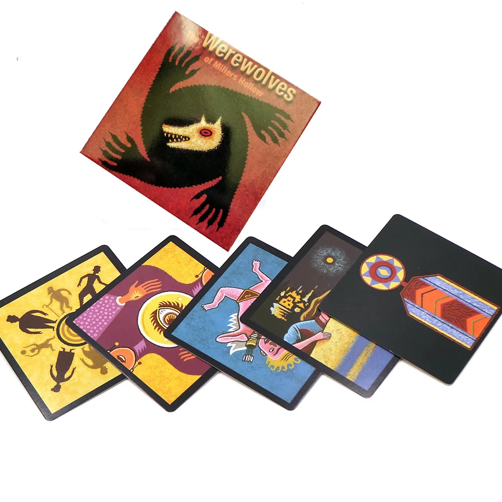 

2020 werewolf board game full English home party card games for family activity basic & moon expansion