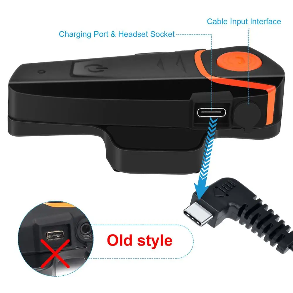 Водонепроницаемая Bluetooth гарнитура для мотоциклетного шлема|headset intercom|bt