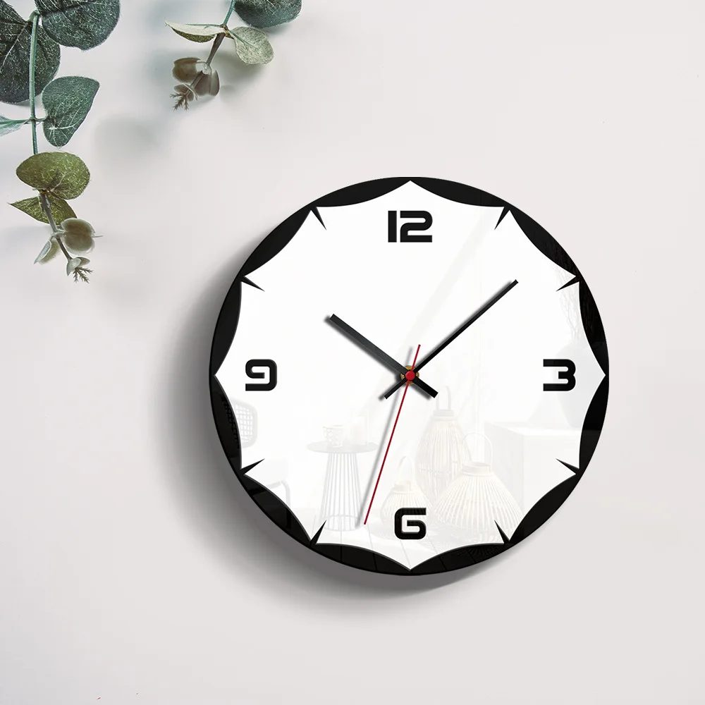 Настенные часы современный дизайн акриловые Креативные Часы-маятник украшение
