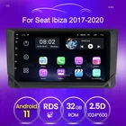 Автомобильный мультимедийный плеер, 2 + 32 ГБ, Android, для SEAT Ibiza 2017 2018 2019 2020, аудио, стерео, поддержка Wi-Fi, DVR, камера заднего вида