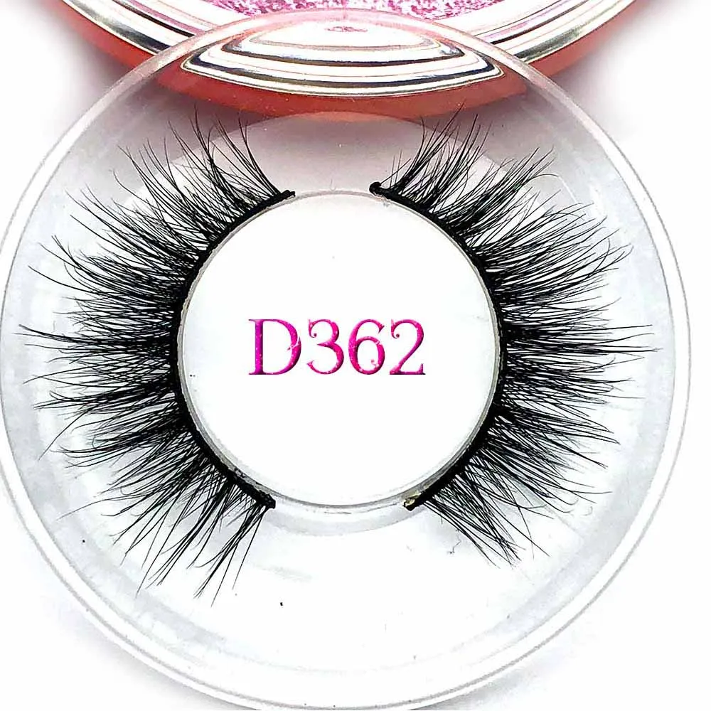 D362 Mikiwi D380 3D норковые ресницы GB Популярные длинные толстые 3d норковые ресницы 50 стилей UK mua розовое золото чехол объемные норковые ресницы - Цвет: D362