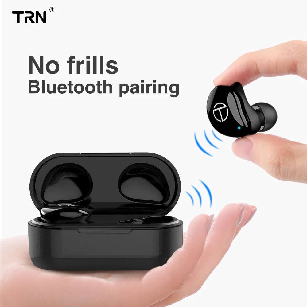 TRN T200 TWS 1BA + 1DD гибридные драйверы V5.0 Bluetooth гарнитура портативные спортивные