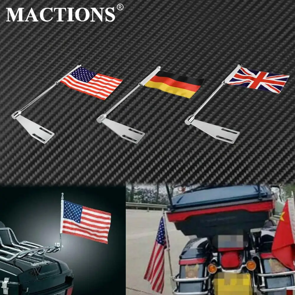 Крепление для мотоцикла флагшток багажная стойка задняя сторона крепление