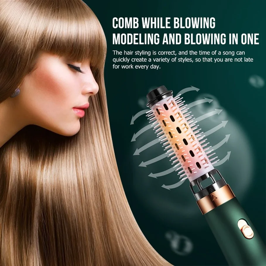 

One Step Hair Hot-Air Brushes Curler Ion Negative Generator with Hair Curler Hair Dryer Hair Straightener Hair Brush Women