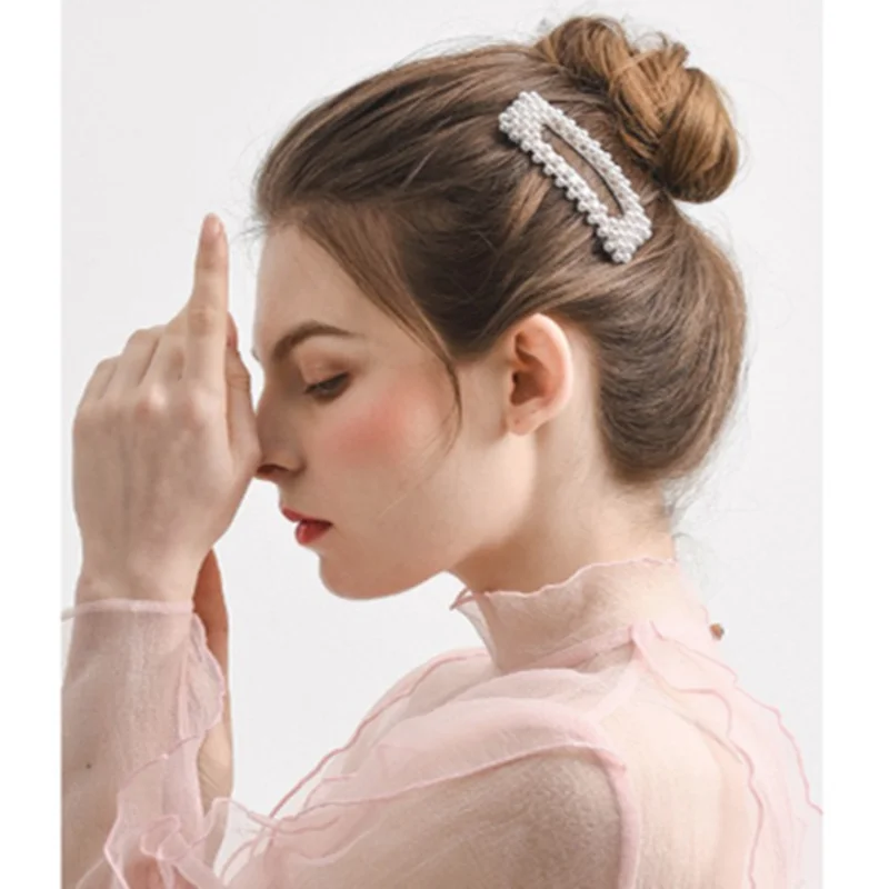 Женская заколка для волос с искусственным жемчугом 1 шт.|Шпильки и заколки волос| |