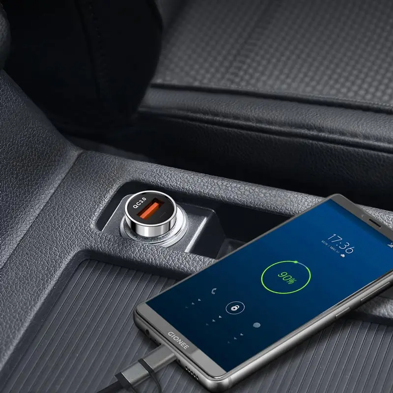 Быстрая зарядка 3 0 USB Автомобильное зарядное устройство адаптер питания