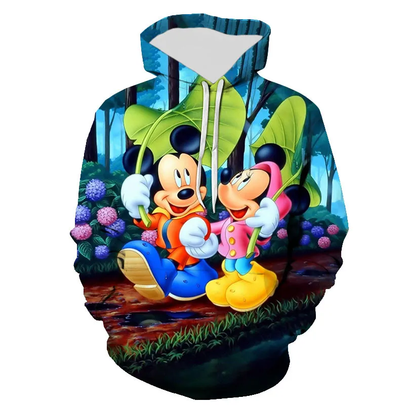 

2021 Men Women Children Mickey Mouse 3D Printed Hoodies Fashion Sweatshirts Casual Hoodie Cool Boy Girl Kids Pullover Clothes