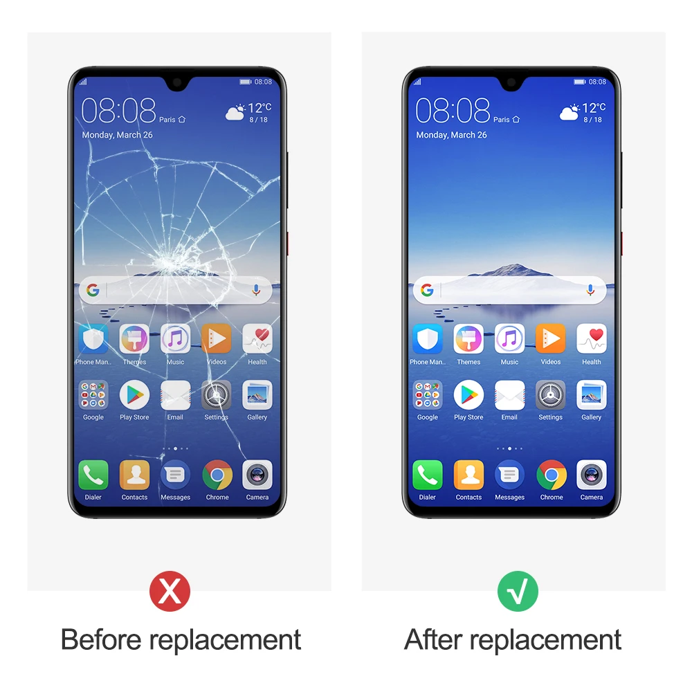 Оригинальный дисплей 6 53 дюйма для Huawei Mate 20 ЖК сенсорный экран дигитайзер в сборе