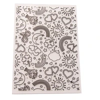 rainbow love plastic embossing folders template for diy scrapbooking crafts making photo album card holiday decoration