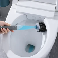 silicone toilet brush with cleaning tube no dead corners wash toilet set household floor cleaning bathroom accessories