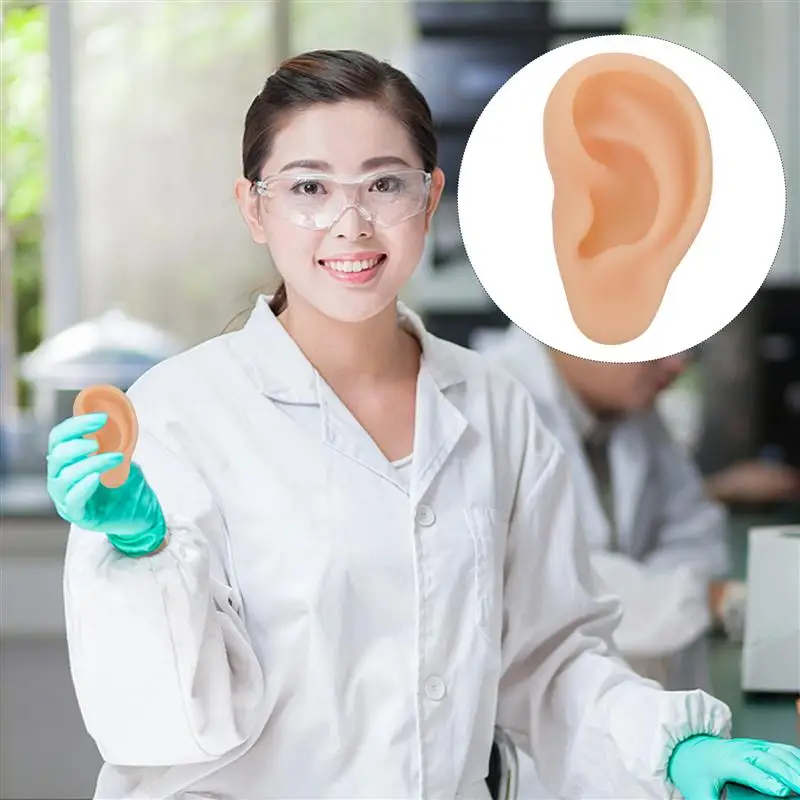 

1Pc Ear Model Lightweight Simulation Realistic Silicone Ear Model Left Ear Model for School