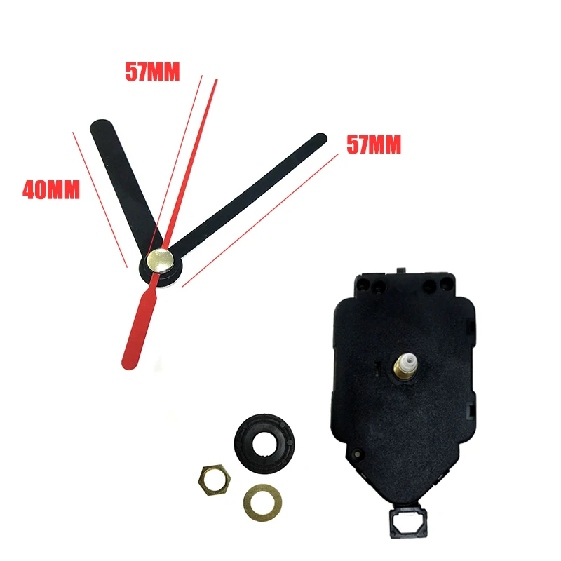 

DIY Quartz Pendulum Reloj De Pared Movement with Creative Red Hands for Clockwork Replacement Silent Mechanism Home Decoration