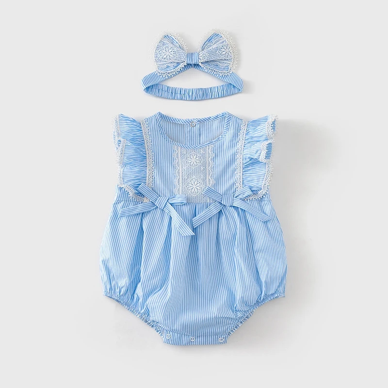 

Infant Girls Summer 2021 Romper Princess High Quality 100% Cotton Newborn Girls Clothing Party Birthday Clothing 2Pcs Girl Set