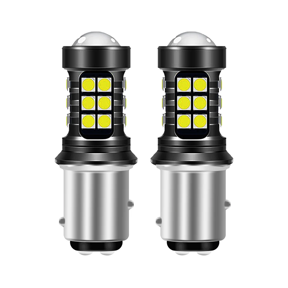 

2x CANBUS BAY15D 1157 P21W LED 1156 BA15S LED Bulb R5W 3157 7443 T20 Car Lights Amber Yellow Turn Signal Backup Reverse Lamp 12v