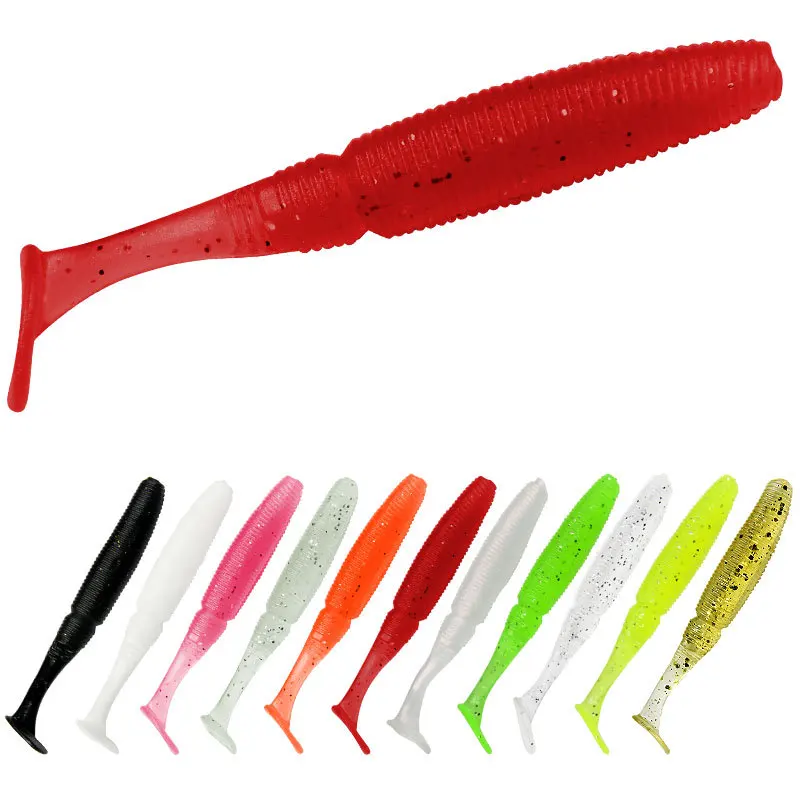 

10pcs/lot Soft Fishing Lures Baits 75MM Carp Fishing Silicone Baits Pesca 11 Color Soft Lures Silicone Artificial Baits Tackle