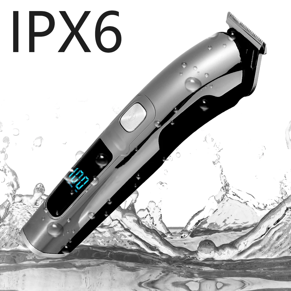 

Digital Hair Trimmer Rechargeable Electric Hair Clipper Facial Nose Ear Body Shaver Waterproof Cordless Professional Haircut