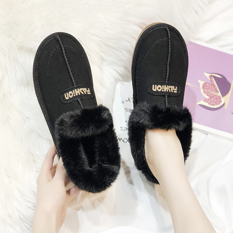 Aphixta/теплые зимние ботинки на меху женская повседневная обувь плоской подошве из