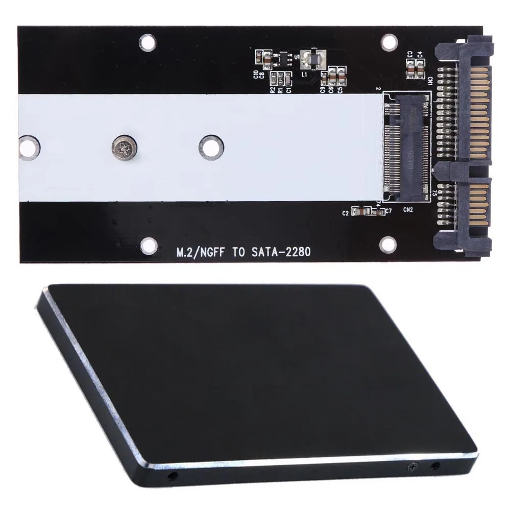

B Key M.2 NGFF SATA SSD to 2.5 inch SATA Converter Adapter Card 2230\2242\2260\2280 Adapter Card for PC Notebook Desktop