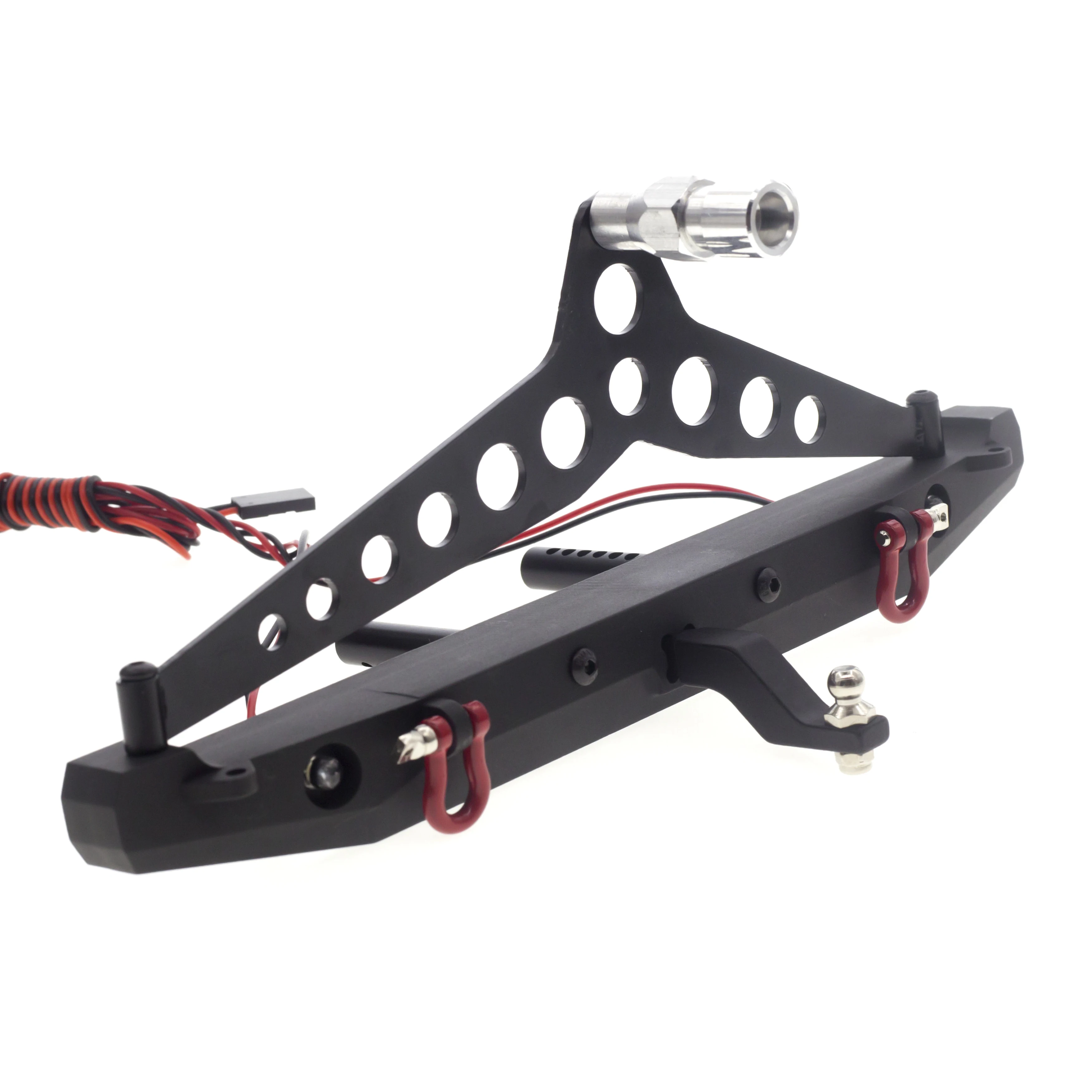

1 PCS/Set TRX4 Metal Front/ Rear Camel Trophy Bumper with Light for 1/10 RC Crawler Car Traxxas TRX4 TRX-4 Defender Y09