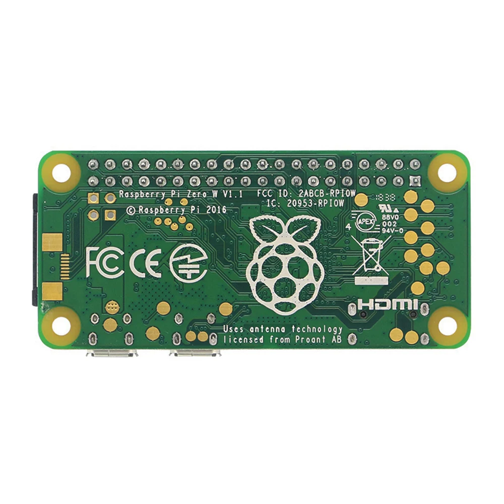 Оригинальный Raspberry Pi Zero W Беспроводной комплект 512 Мб Оперативная память бортовой