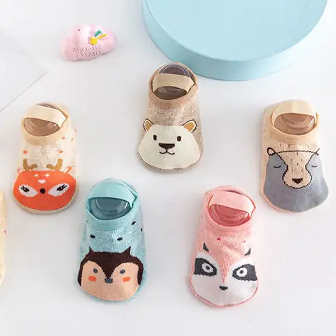 3 pares/lote calcetines de animales para beb&eacute; dise&ntilde;o 0-5 a&ntilde;os de edad los ni&ntilde;os calcetines reci&eacute;n nacido beb&eacute; ni&ntilde;o ni&ntilde;os de algod&oacute;n puro calcetines para ni&ntilde;as-5