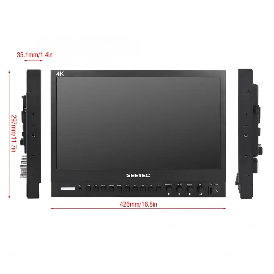 Seetec P173-9HSD 17,3 дюйма 4K ips SDI HDMI широковещательный монитор 1920*1080 широкоугольный монитор камеры AU Plug AC100-240V