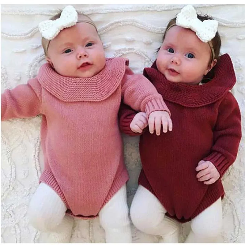 Трикотажные Комбинезоны для маленьких девочек одежда с длинными рукавами