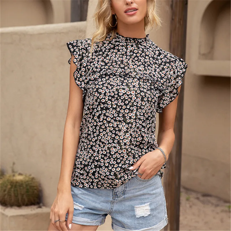 

Casual Print Tops for Women Summer Sexy 2021 Fashion Woman Crop Tops