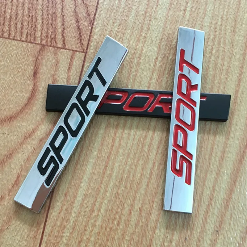 Пластиковая хромированная 3d наклейка с логотипом автомобиля Спортивная эмблема