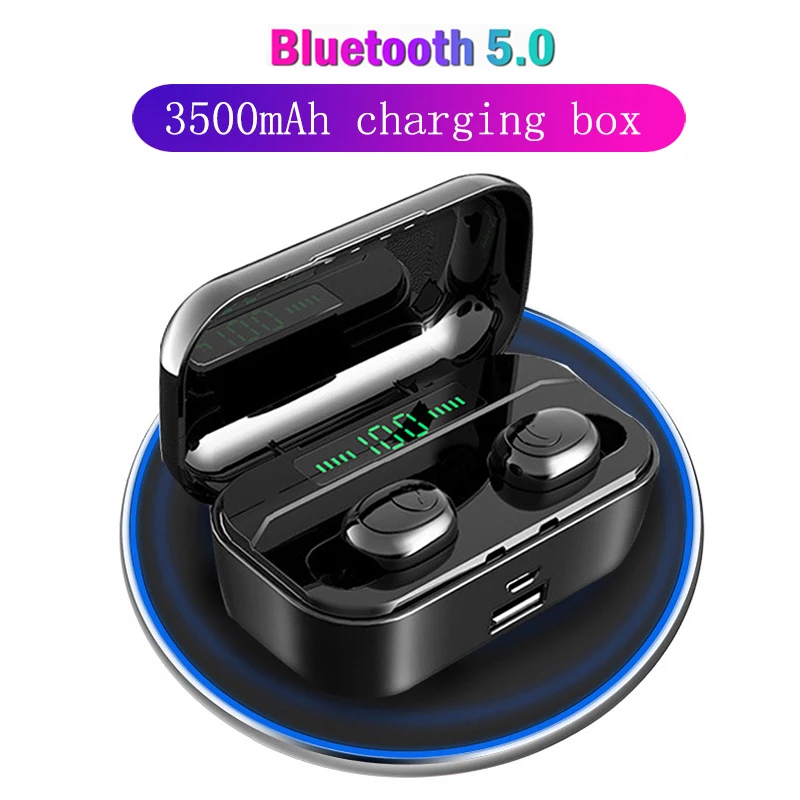 Беспроводные Bluetooth наушники TWS водонепроницаемые игровая гарнитура со