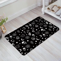 black witch skull moon divination doormat non slip rug soft bath mats bathroom supplies carpet living room 50x80cm