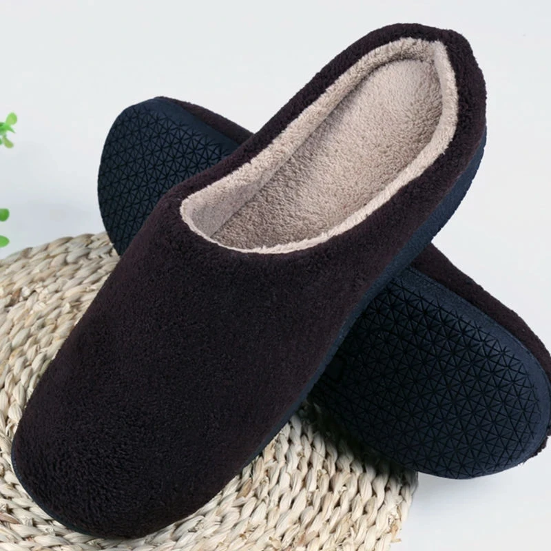 

2021 slippers men's ladies indoor winter cotton striped slippers home soft sole shoes ladies/men