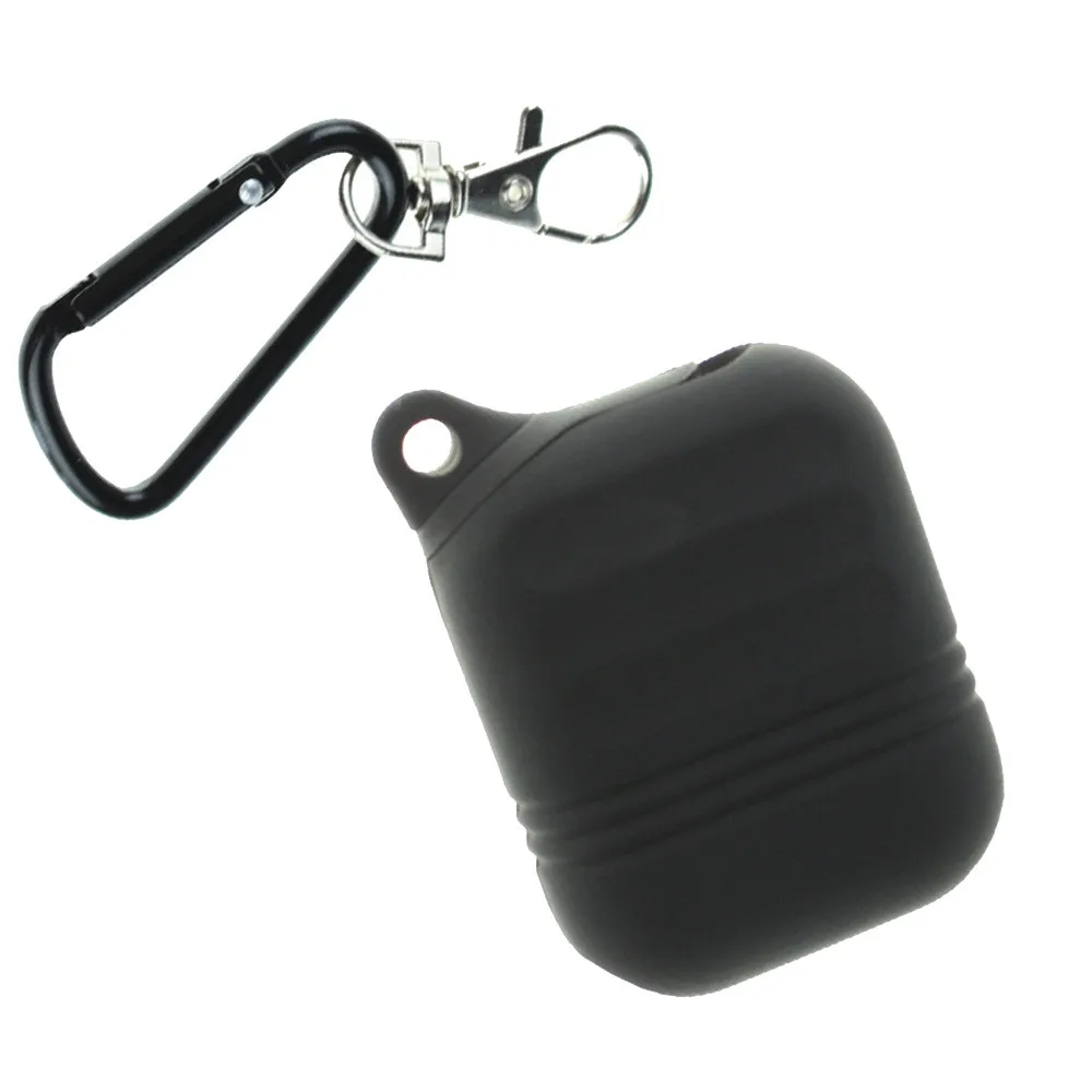 Силиконовая обложка чехол ж/карабин анти потерянный для Apple гарнитура Airpods