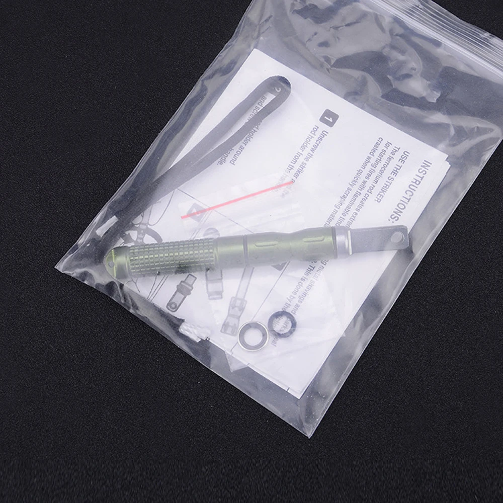 

1PCS Flint Fire Starter Permanent Match Gadgets For Men Creative Metal Match Striker Cool Windproof Keychain Lighter