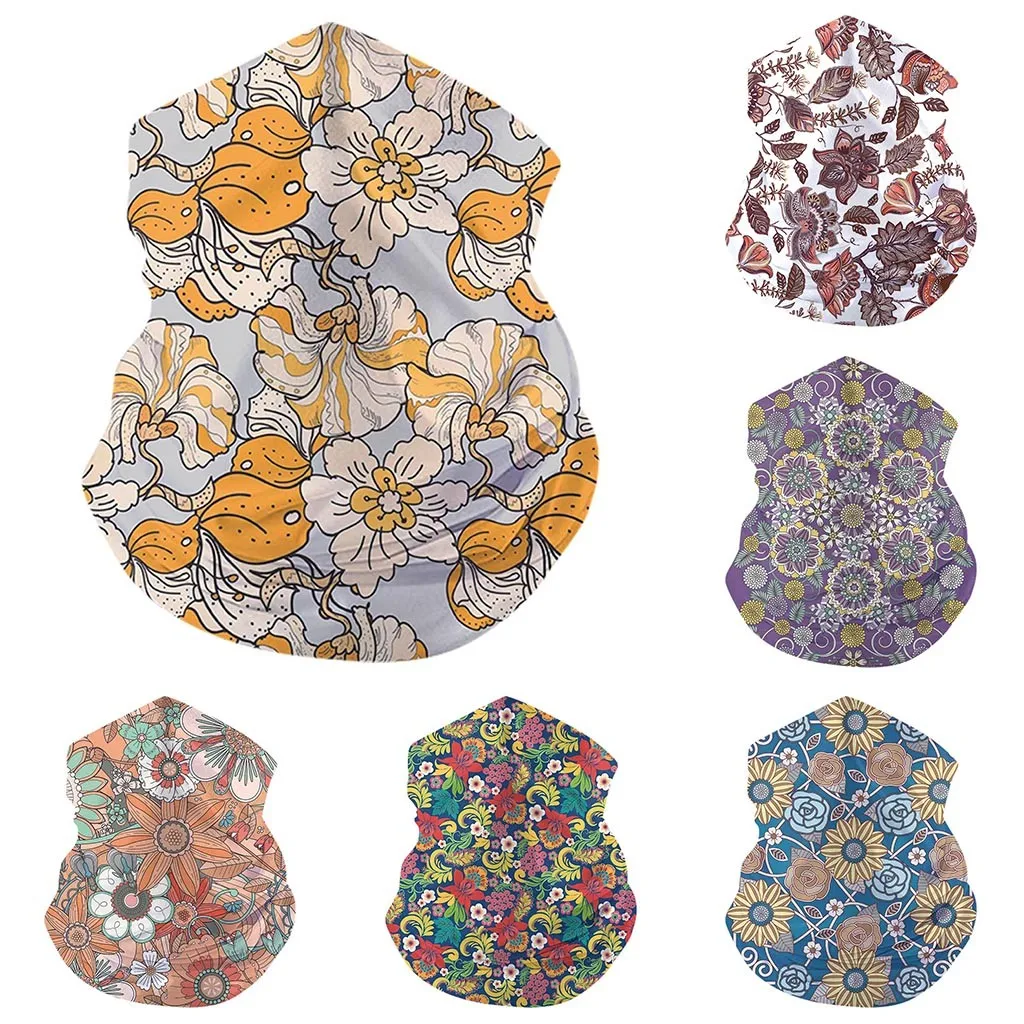

Multi-Use Tube Scarf Bandana Head Face Mask Neck Gaiter Snood Head Hand Wear Multicolor Geometric Printed Comfortable Breathable