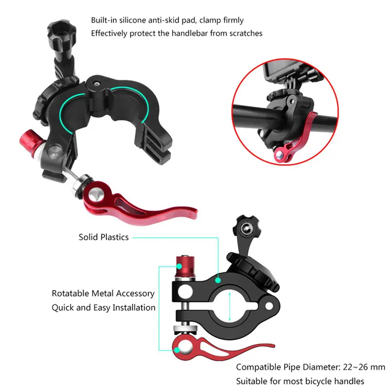 Металлический держатель для камеры мотоцикла шоссейного велосипеда