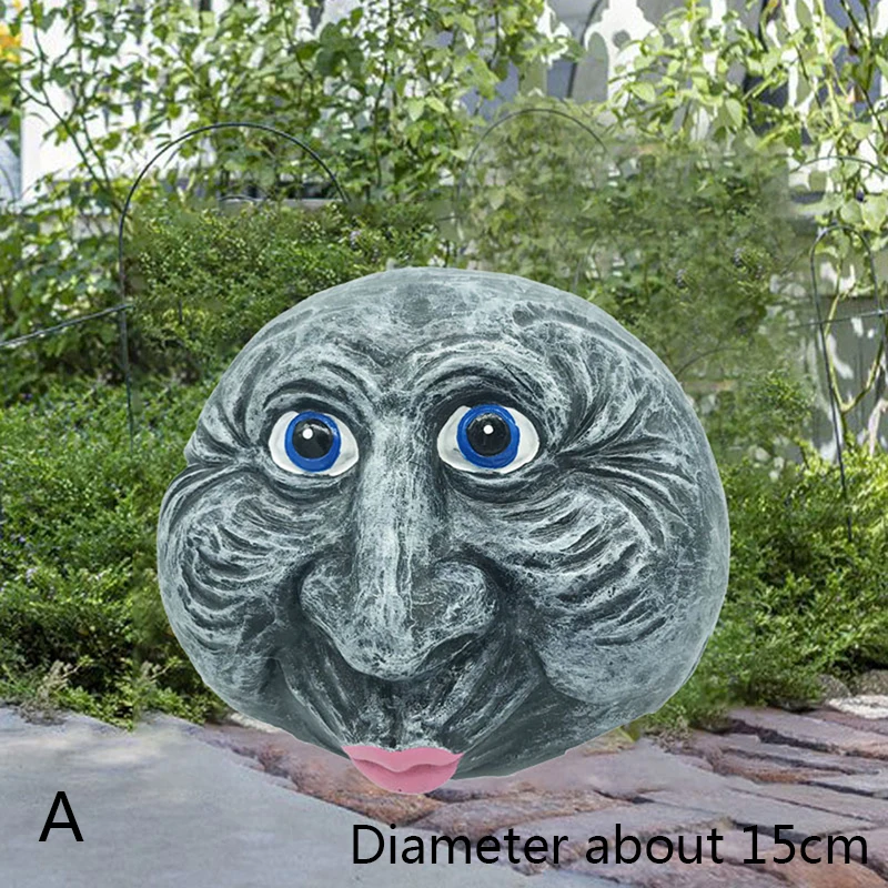 

Stone Sculpture Creative Resin Funny Garden Yard Rock Statue for Garden Decor