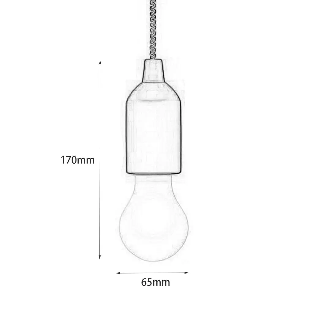 

Colorful LED Light Bulb Chandelier Portable LED Pull Cord Light Bulb Outdoor Garden Camping Hanging LED Light Lamp