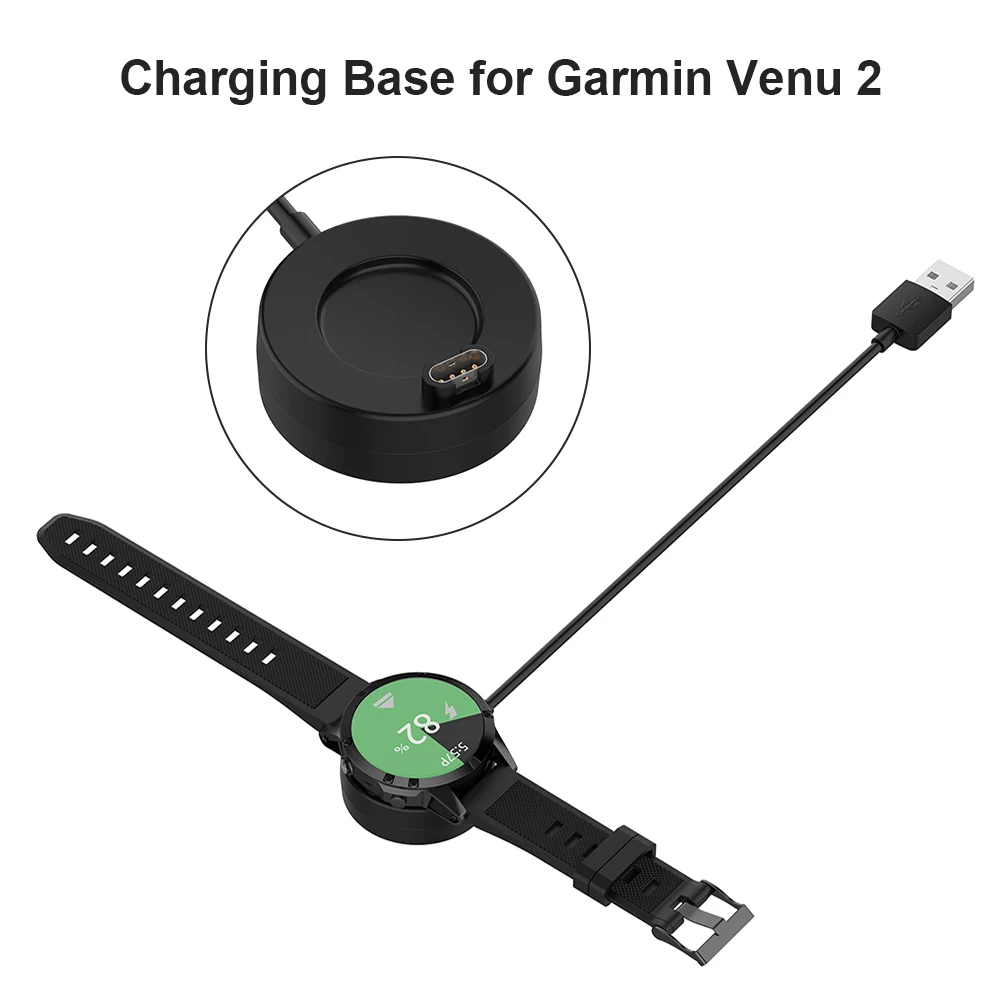 usb charger dock base charging cable wire data adapter for venu 2 fenix 5 watch smart watch wearable device supplies free global shipping
