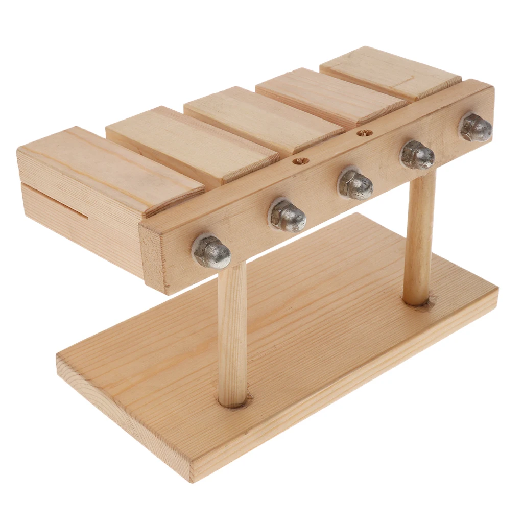 

Wooden Five-tone Block Xylophone With Beater For Kids Percussion Instrument Toy