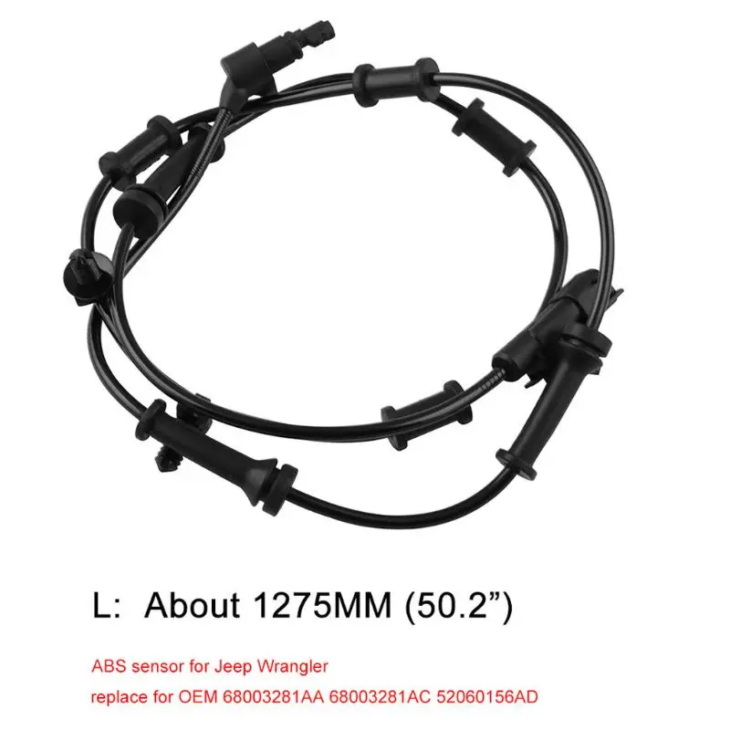 

ABS Wheel Speed Sensor Mopar1 OEM for 2007-2018 Jeep1 Wrangler JK Front