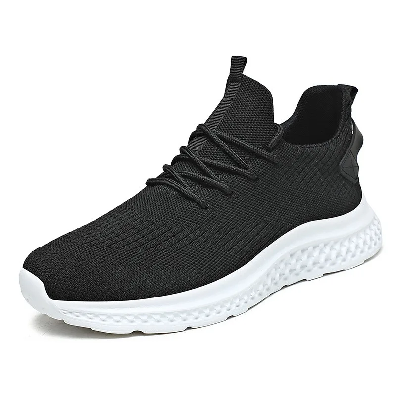 Удобная мужская обувь для ходьбы мужские кроссовки на шнуровке дышащая сетчатая
