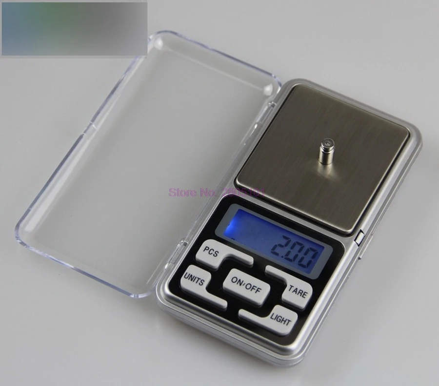 

200pcs/lot 500g 0.1g / 200g 0.01g Mini Portable Digital Electronic Jewelry Pocket Weight Scale 5 key with retail box solar cell