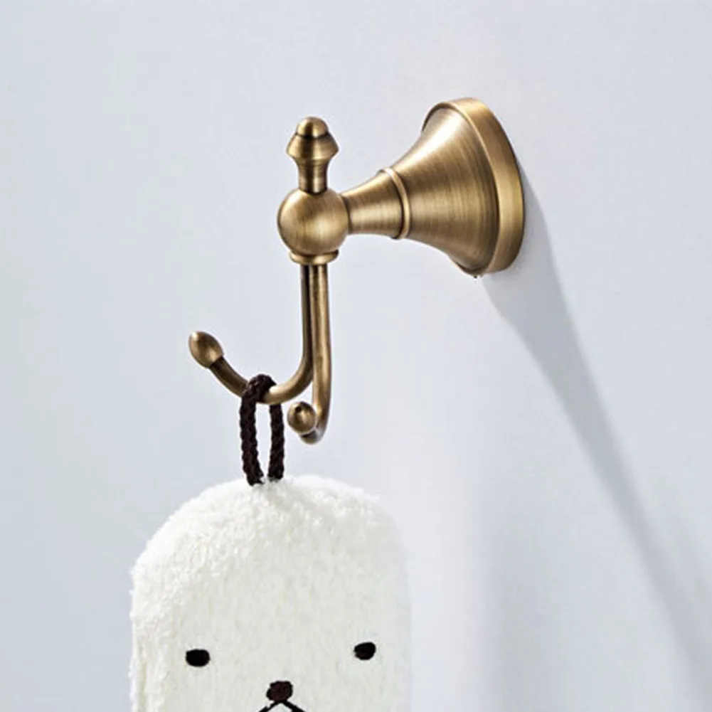 

Brass Bedroom Robe Hook Scarf Hotel Coat Door Back For Bathroom Wall Mounted Multifunction Kitchen Hat Modern Home Easy Install